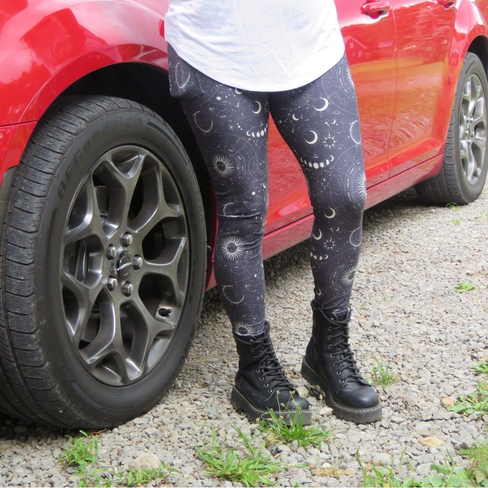 Celestial moon phase leggings